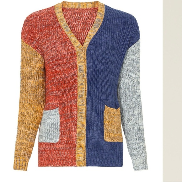 Solid & Striped The Riley Cardigan Sweater in Applewood Combo Size XS - Picture 5 of 10